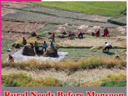 Rural Needs Before Monsoon Rural Needs Before Monsoon