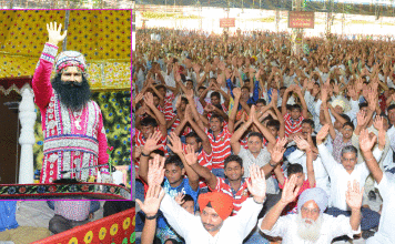 Spiritual congregation on the pious day