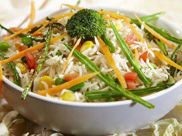 Veg Pulav with Cauliflower