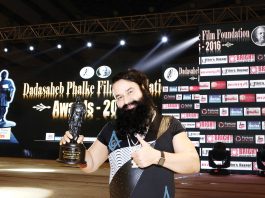{MSG DHOOM} Revered Saint Dr. MSG honoured with Dada Saheb Phalke Film Fondation’ Award for the Most popular Actor, Director and Writer