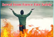 Saved from Fierce Fire Safely