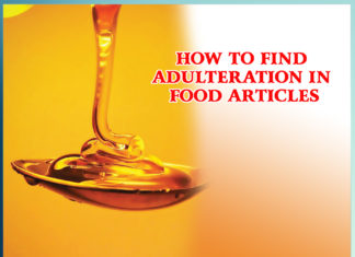 HOW TO FIND ADULTERATION IN FOOD ARTICLES - Sachi Shiksha