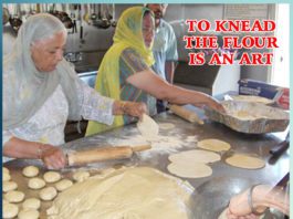 TO KNEAD THE FLOUR IS AN ART