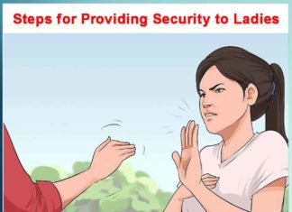 Steps for Providing Security to Ladies