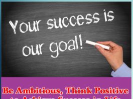 Be Ambitious, Think Positive - Sachi Shiksha