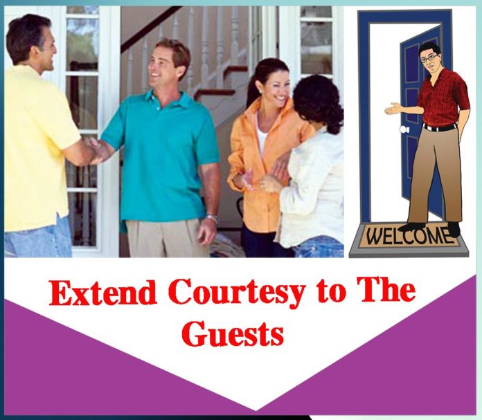 Extend Courtesy to the Guests - Sachi Shiksha