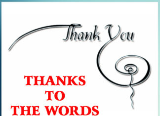 THANKS TO THE WORDS