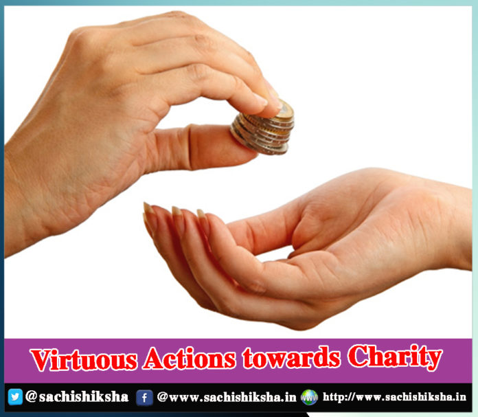 Virtuous Actions towards Charity