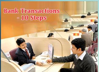 Bank Transactions - 10 Steps - Sachi Shiksha