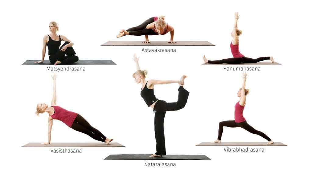 Different Yoga Poses - Sachi Shiksha