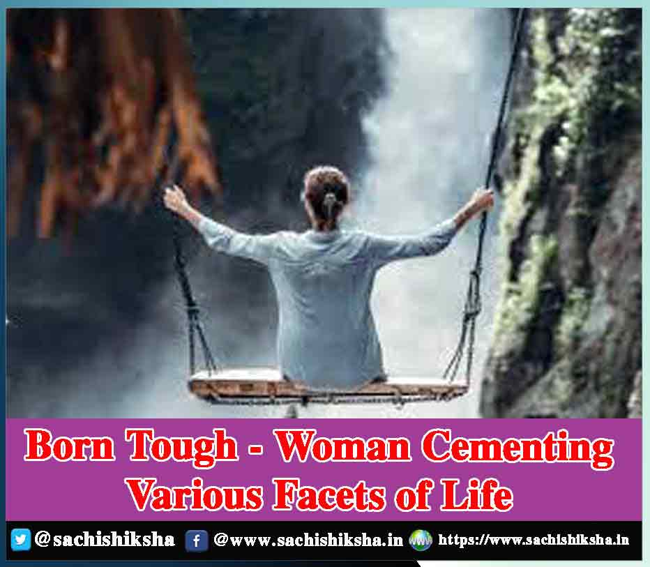 Born Tough - Woman Cementing Various Facets of Life
