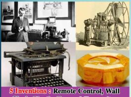 5 Inventions: Remote Control, Wall Clock, Plastic, Fan and Typewriter - Sachi Shiksha