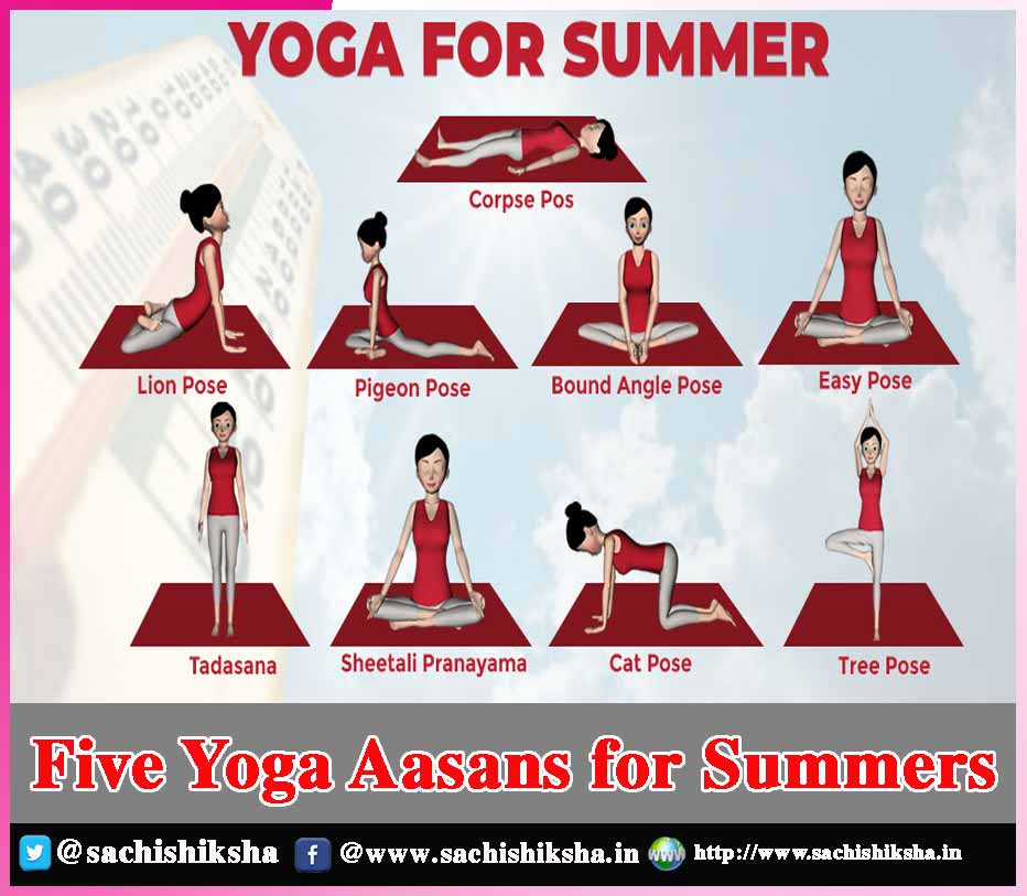 Yoga poses to beat the summer heat