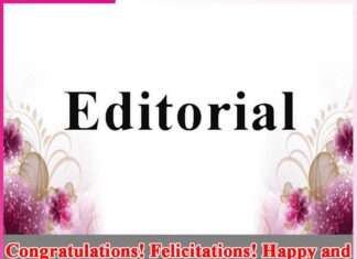 Congratulations! Felicitations! Happy and Blessed January! -Editorial