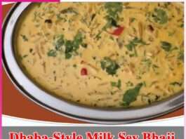 Dhaba-Style Milk Sev Bhaji