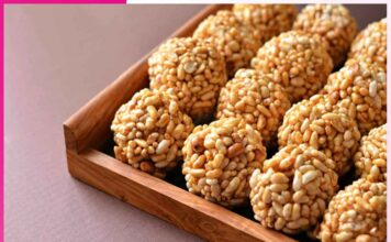Jaggery Puffed Rice Laddoo