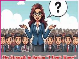 The Strength in Saying “I Don’t Know” The Strength in Saying I Don't Know