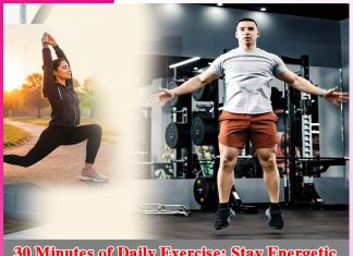 Exercise: 30 Minutes of Daily Exercise: Stay Energetic All Day Long Exercise