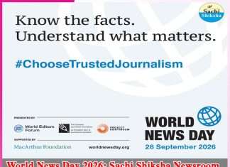 World News Day 2026: Sachi Shiksha Newsroom Joins Global Trusted Journalism Campaign World News Day 2026