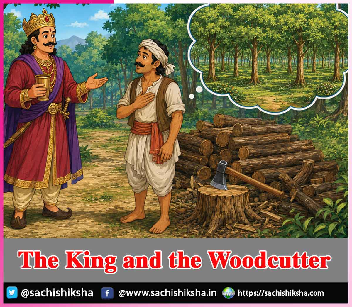 Story The King and the Woodcutter Story The King and the Woodcutter
