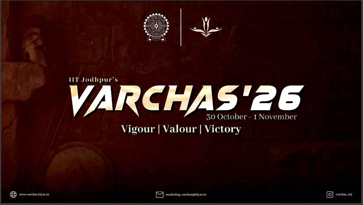Varchas 2026: IIT Jodhpur to Turn into a Sporting Hub from October 30 to November 1 1 Varchas 2026